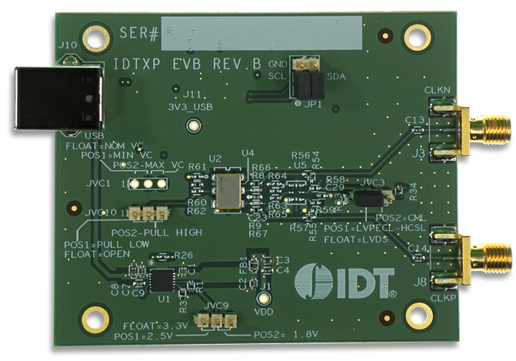 XP-EVK - Evaluation Board for XP Family Quartz-based PLL Oscillators ...