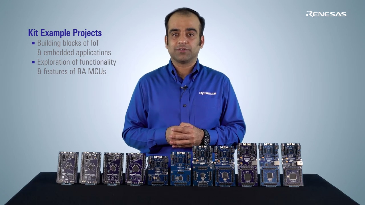 Example Projects for Renesas Advanced (RA) Microcontrollers Kits