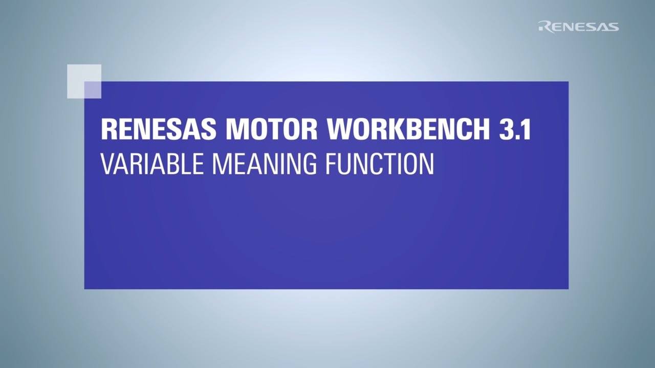 Motor Workbench (Analyzer): Variable Meaning Tutorial