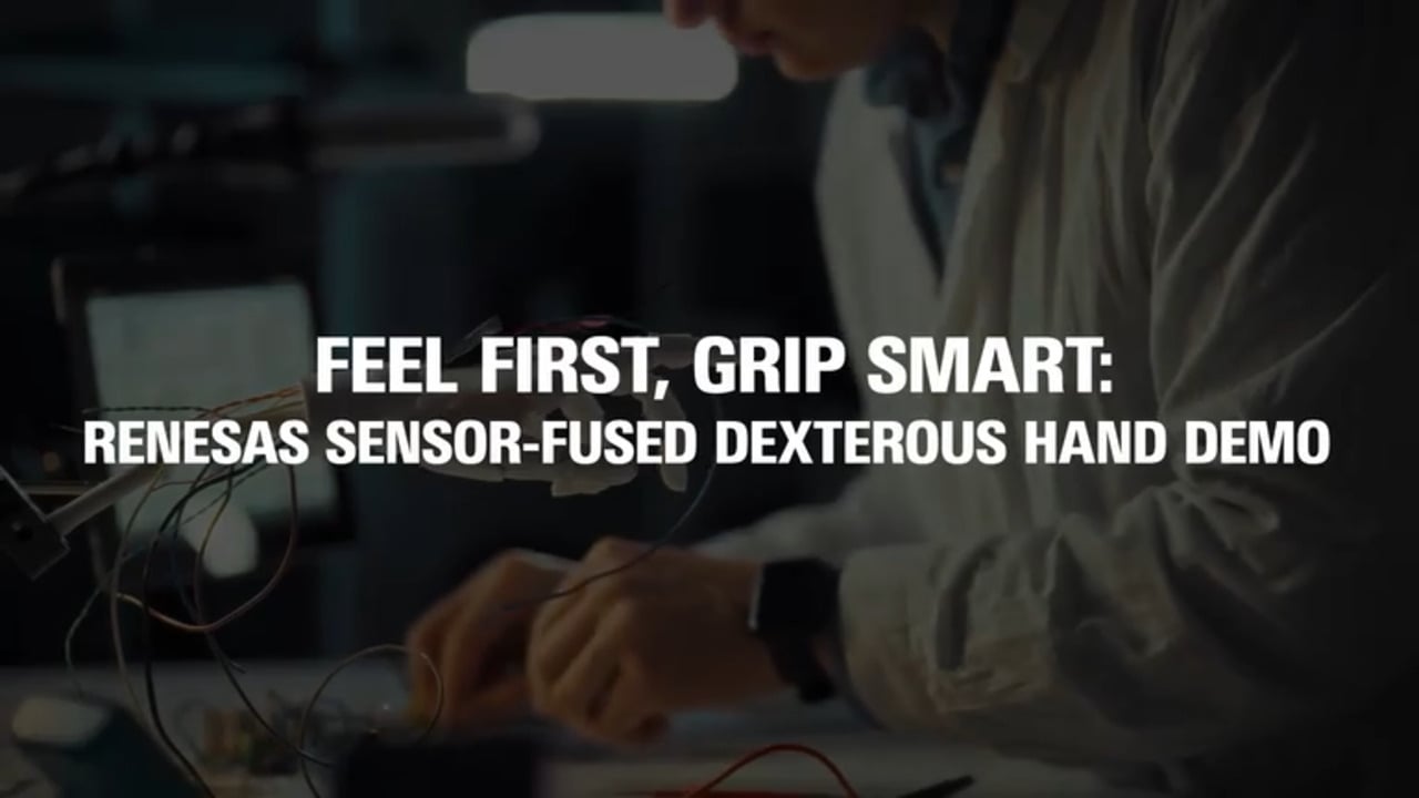 RZ/V Sensor-Fused Dexterous Hand Demo: Feel First, Grip Smart