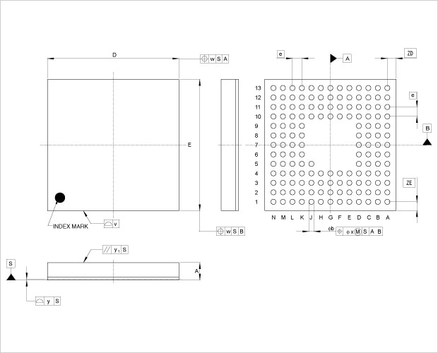 Reference symbols and dimension examples