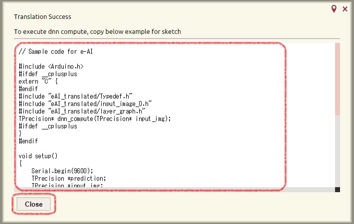 mnist-webc-translator-create-project-sample