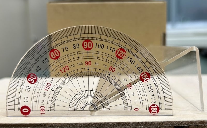 Set up a slope with a 30° angle