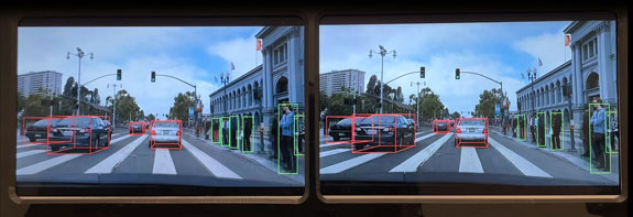 Advanced Object Detection and Recognition Video Comparison between AHL and Digital Transmission