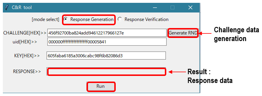 Figure 8 C&R_TOOL (Response data generation)