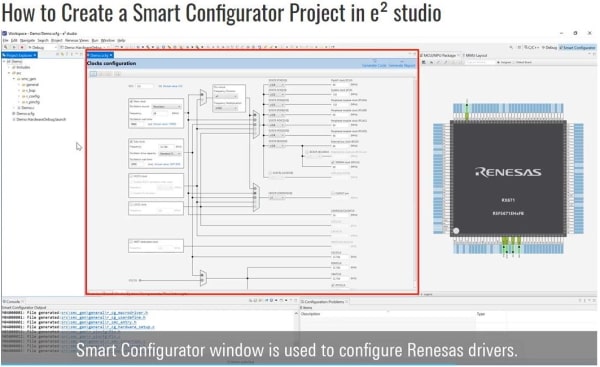 How to Create a Smart Configurator Project in e2 studio