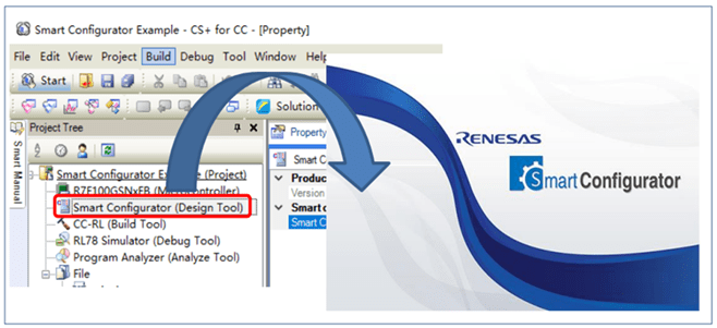 Launch Smart Configurator from CS+