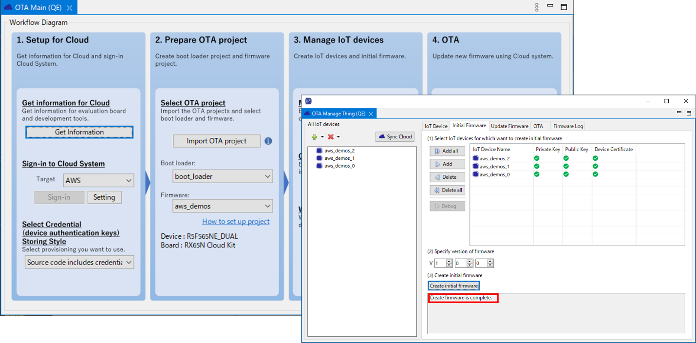 User-friendly tool “QE for OTA”