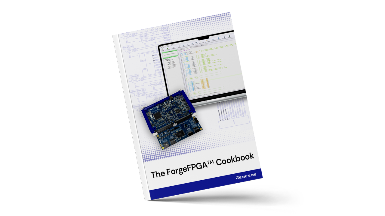 ForgeFPGA Cookbook Cover COokbook cover featuring forgerFPGA products.