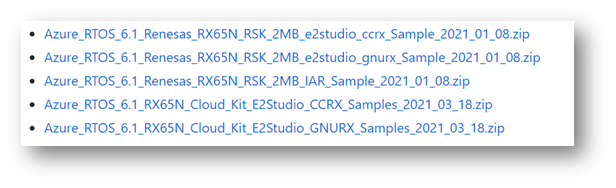 Azure RTOS - Additional samples