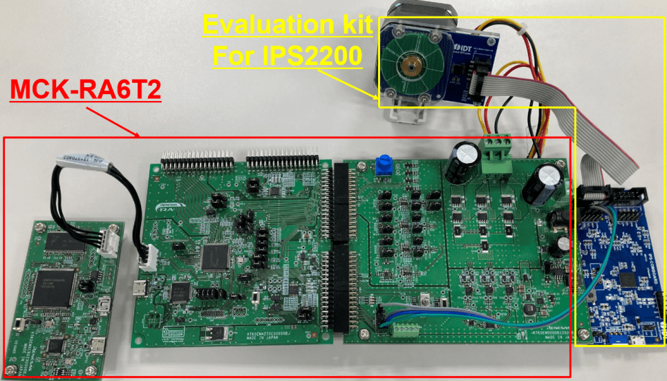 Evaluation environment for BLDC motor with inductive position sensor IC