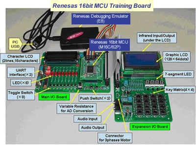 Renesas 16bit MCU Training Board