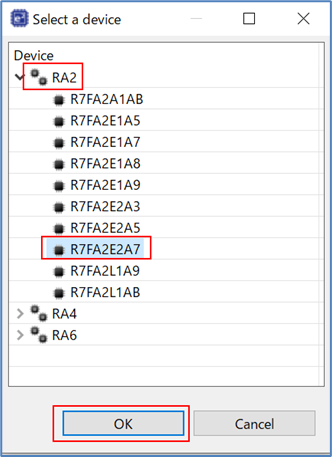 Select "R7FA2E2A7"