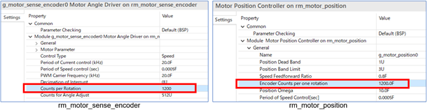 FSP configuration (FSP 3.1.0) screen example