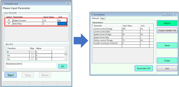 Windows of Tuner function