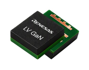 Chip image of the REXGaN low-voltage GaN FET.