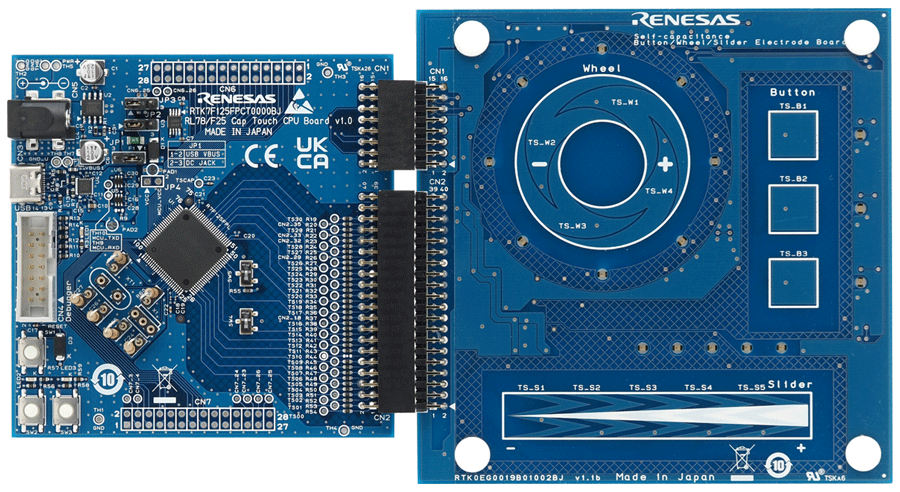Capacitive Touch Evaluation System for RL78/F25 (RTK7F125FPST0000BJ)