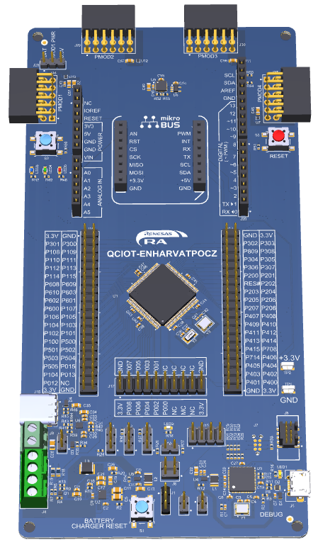 Smart Asset Tracking Board with Lighting and Air Quality Sensor PMODs
