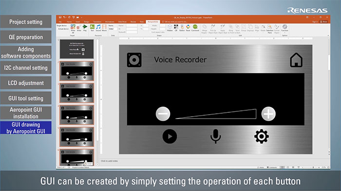 Proof of Concept UI Development Using a PowerPoint GUI