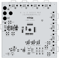 ISL59481EVAL1Z MUX Amp Eval Board