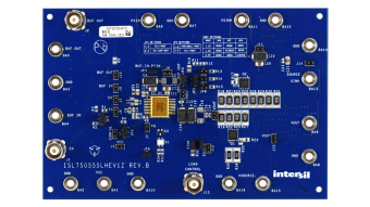 ISL75055SLHEV1Z Radiation Hardened 3A Source and Sink DDR Terminator/LDO Evaluation Board - Top