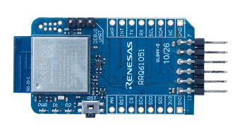 Top view of QCIOT-RRQ61051EVZ board.