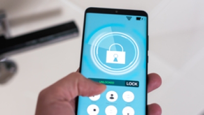 Image of a smart lock for the "Addressing Technical Challenges in Next-Gen Smart Lock Design" blog.
