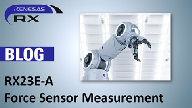 Evolution of sensing equipment and force sensor measurement using RX23E-A