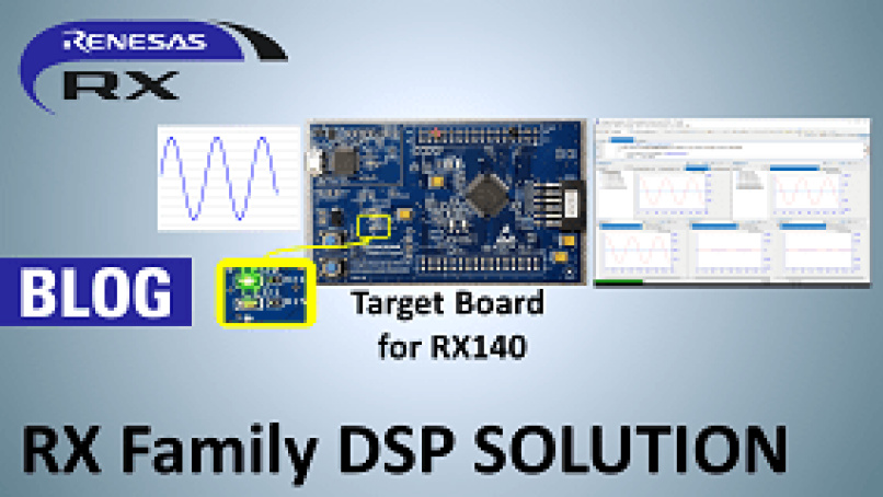 Bringing DSPs Closer to You! Realizing Digital Filters with the Latest Low-End RX140 Microcontroller of the RX Family Blog Image