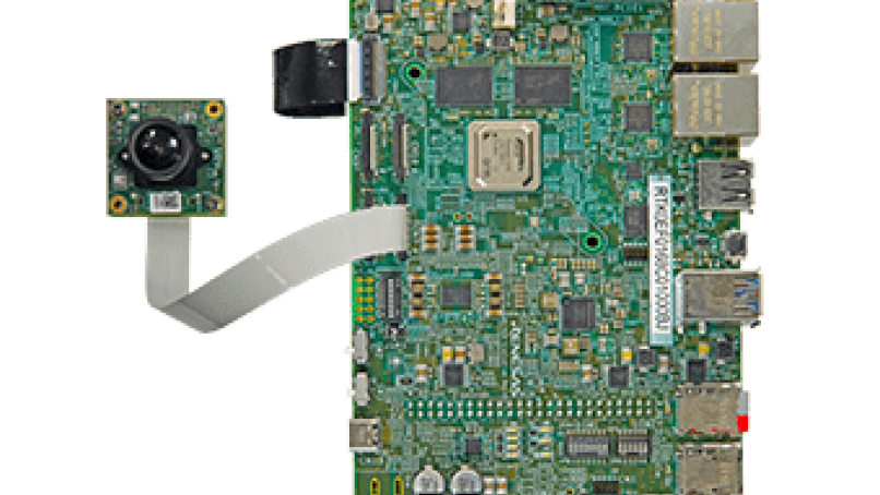 e-con e-CAM22_CURZH with Renesas RZ/V2H Evaluation Board - Top