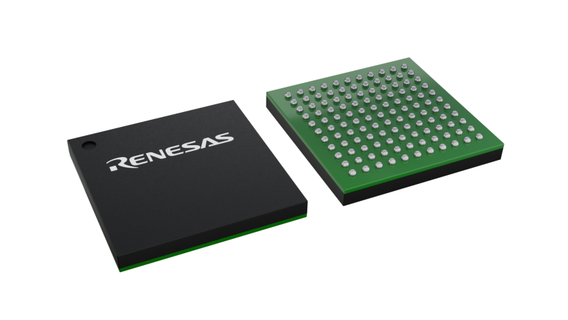 3D illustration featuring top and bottom views of LFBGA chip package with 121 lead count.