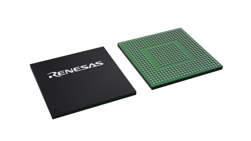 3D illustration featuring top and bottom of LFBGA IC chip package with 551 leads.