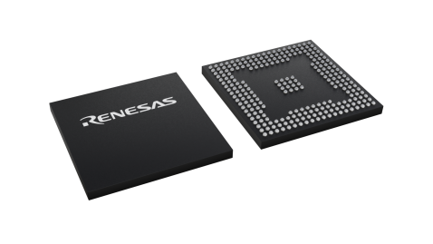 3D illustration featuring top and bottom of FBGA IC chip package with 252 lead count