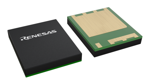 3D illustration featuring top and bottom views of FCLGA IC chip package with 8 lead count.