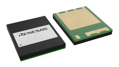 3D illustration featuring top and bottom views of FCLGA chip package with 8 lead count.