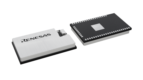 3D illustration featuring top and bottom of module ic chip package with 51 leads.