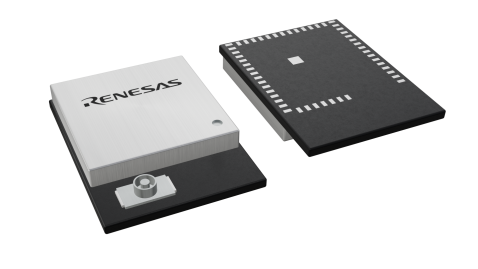3D illustration featuring top and bottom views of MODULE chip package with 53 lead count.