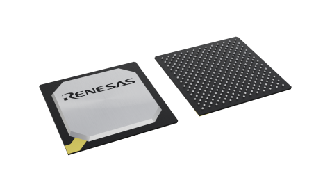 3D illustration featuring top and bottom views of PBGA IC chip package with 313 lead count