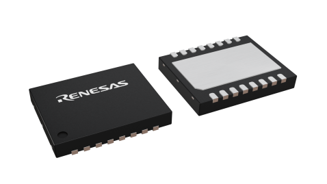 3D illustration featuring top and bottom views of TDFN chip package with 4 lead count.