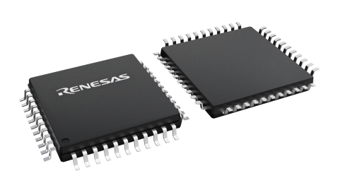 3D illustration featuring top and bottom views of TQFP chip package with 44 lead count.