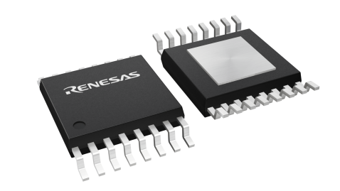 3D illustration featuring top and bottom views of TSSOP chip package with 16 lead count.
