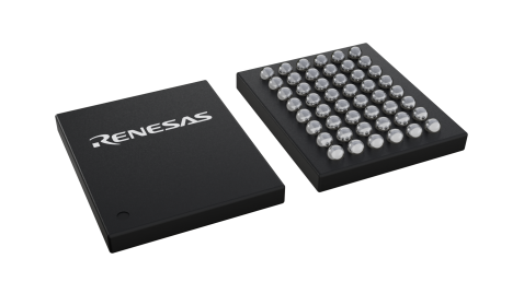 3D illustration featuring top and bottom views of WLCSP IC chip package with 48 lead count.