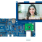 EK-RA8P1 Evaluation Board - LCD board and camera module attached