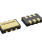 3D illustration featuring top and bottom views of CLCC IC chip package with 6 lead count.