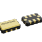 3D illustration featuring top and bottom views of CLCC IC chip package with 8 lead count.
