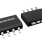 3D illustration featuring top and bottom views of SOIC IC chip package with 8 lead count.