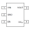 RAA214223 LDO Linear Regulator Typical Application Diagram - Top View