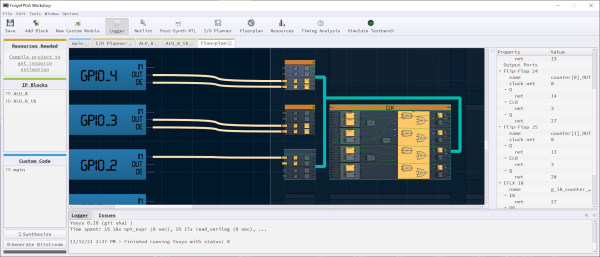 ForgeFPGA Workshop Software