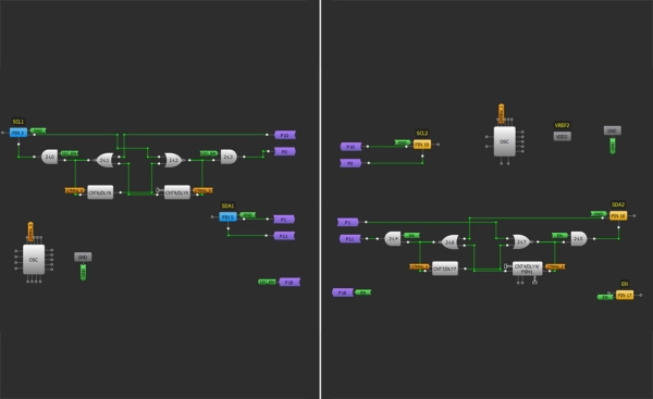 Auto-sensing bi-directional I2C level-shift