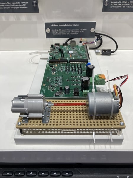 Predictive motor failure demo with Cortex-M85 core